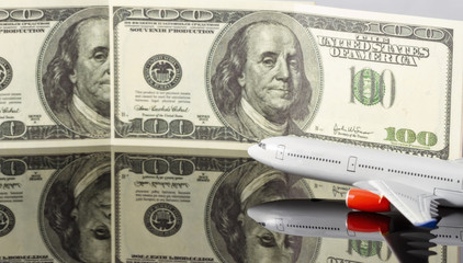 Fototapeta premium Concept : rise of freight and passenger traffic in the world