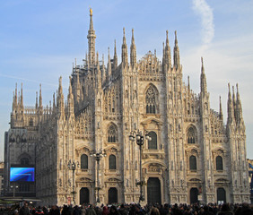 Naklejka premium the world famous Milan Cathedral