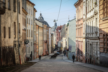 Street. Lviv - obrazy, fototapety, plakaty