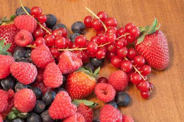 beautiful background of berries