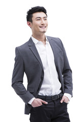 Portrait of fashionable businessman