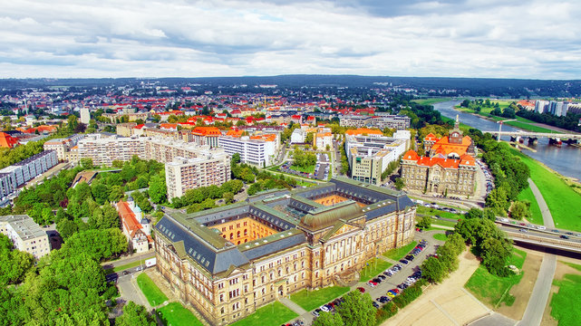 The Ministry of Finance of Saxony,city views one of the most bea
