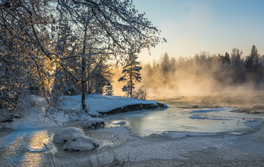Wintry river