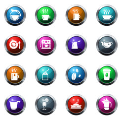 Cafe icons set