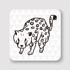 leopard doodle