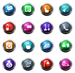 Cleaning company icons