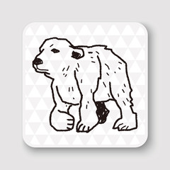 polar bear doodle