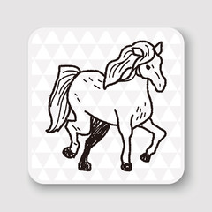 horse doodle