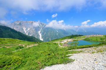 Naklejka na ściany i meble Shirouma mountains at Northern Alps in Japan
