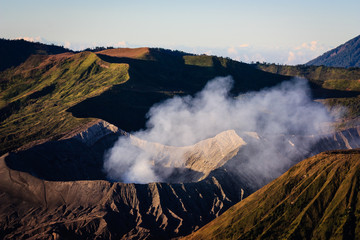 Mount Bromo with Sulfuric Smoke