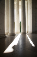 Thomas Jefferson memorial detail in Washington D.C.