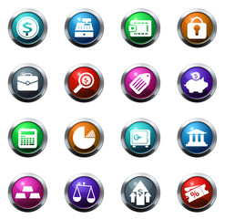 finance icon set