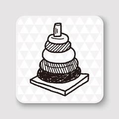 pyramid toy doodle