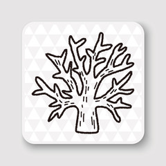 Fototapeta premium plant doodle