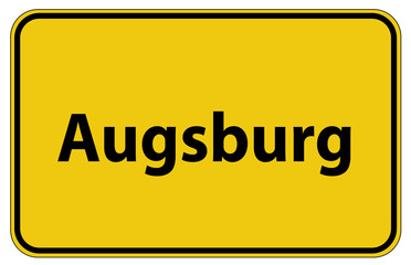 Ortstafel Augsburg  in Deutschland