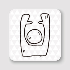 hand up doodle