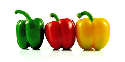 Cayenne pepper isolated on a white background