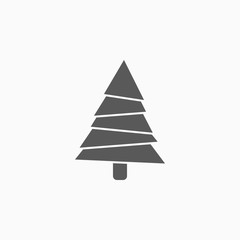 Obraz premium christmas tree icon