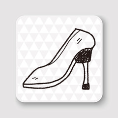 High-heeled shoes doodle