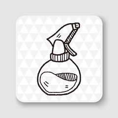 cleaner bottle doodle