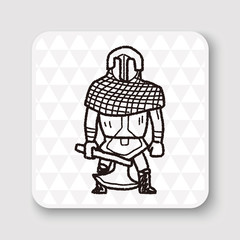 knight doodle