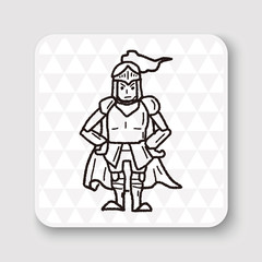 knight doodle