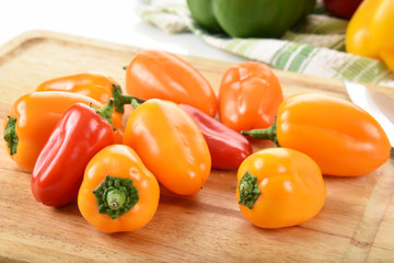 Fresh assorted bell peppers