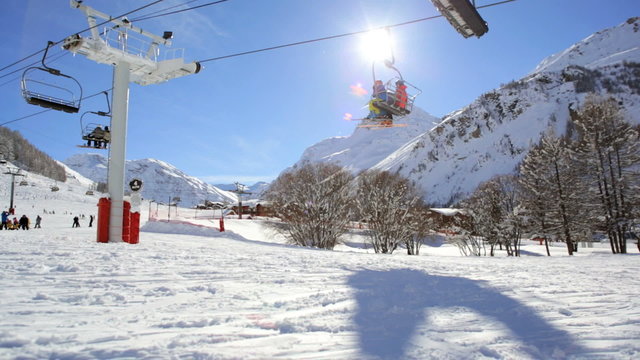 Travel Vacation Ski Resort France Alps Valley Snow Fun Recreation Extreme Sport 