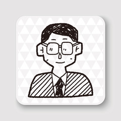 doodle businessman