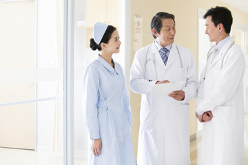 Medical team in discussion