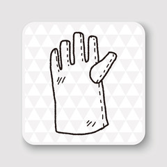 Obraz premium gloves doodle