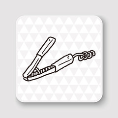 Fototapeta premium power clip doodle