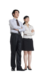 Business Colleagues Looking Into the Future