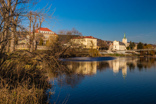 Berounka River And Radotin City-Czech Republic