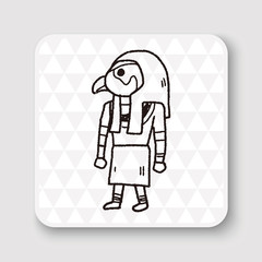 egypt god doodle
