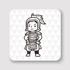 Chinese knight doodle
