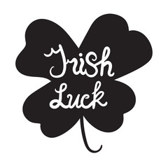 Irish Lucl Lettring in clover