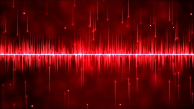 Abstract falling stars and lights animation - Loop Red