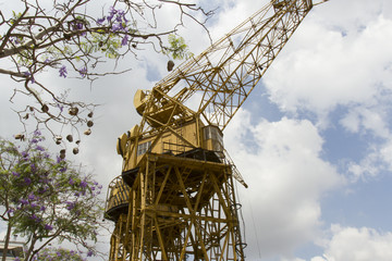 Crane in Puerto Madero, Buenos Aires, Argentina