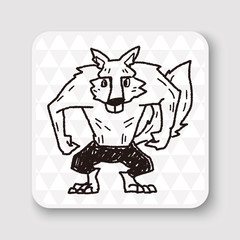 Werewolf doodle
