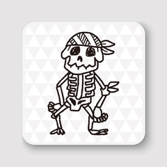 skull doodle