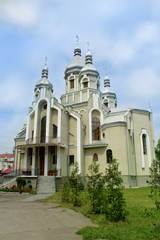 Fototapeta na wymiar Church of St. Andrew in Drohobych town