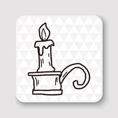 candlestick doodle