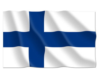 Obraz premium finnland flag