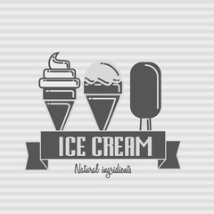 Ice cream logo template