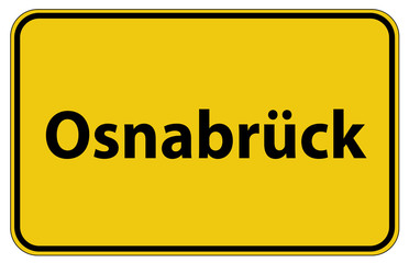 Ortstafel Osnabrück in Deutschland