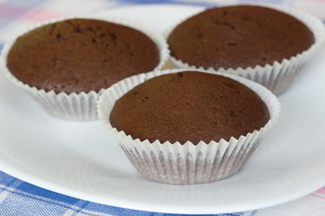 Chocolate muffins homemade
