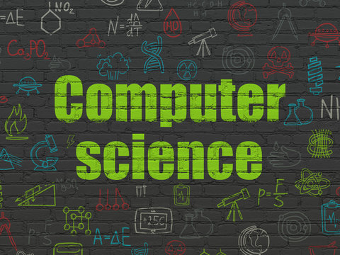 Science concept: Computer Science on wall background