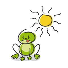 Stick Figure Series Green