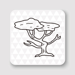 Obraz premium tree doodle